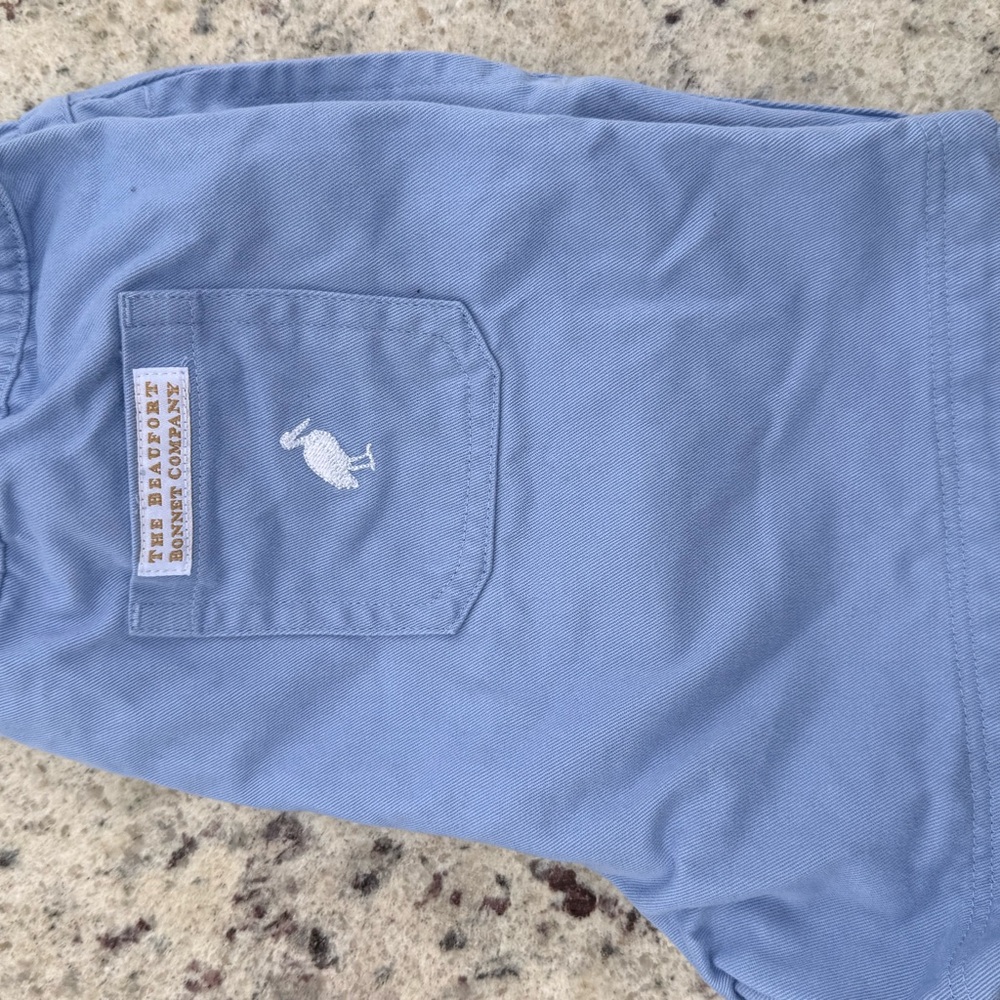 The Beaufort Bonnet Company Light Blue Flat Front Shorts